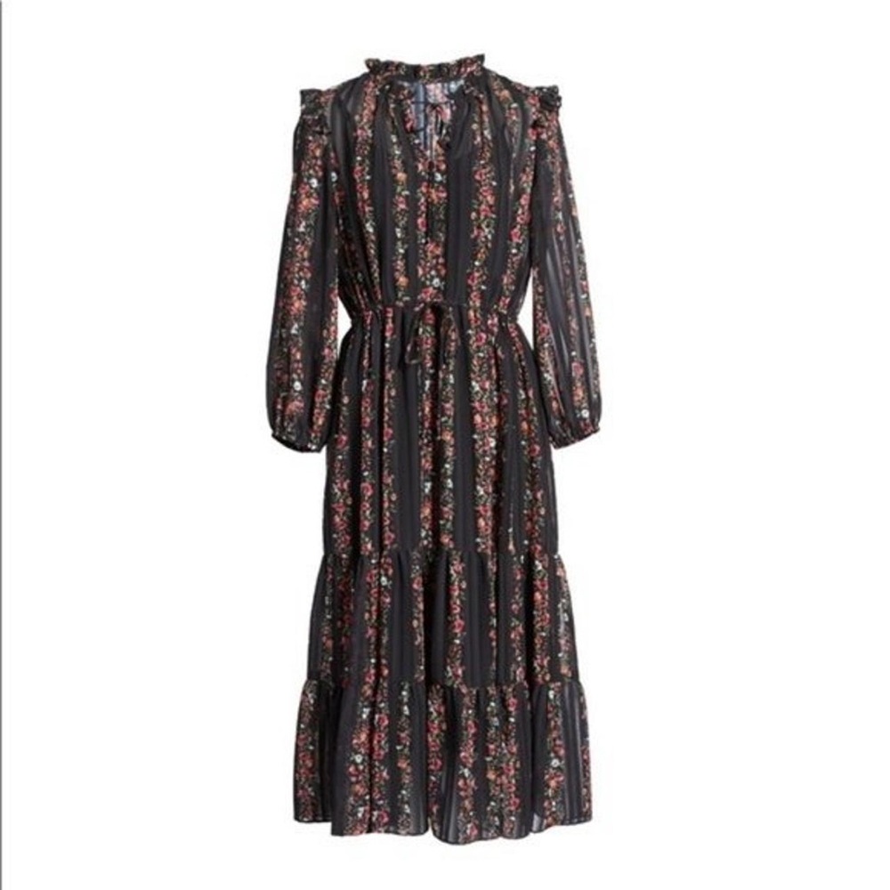 Julia Jordan Floral Black Dress